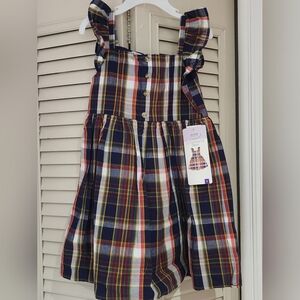Blueberi Boulevard Multicolor Plaid Dress
